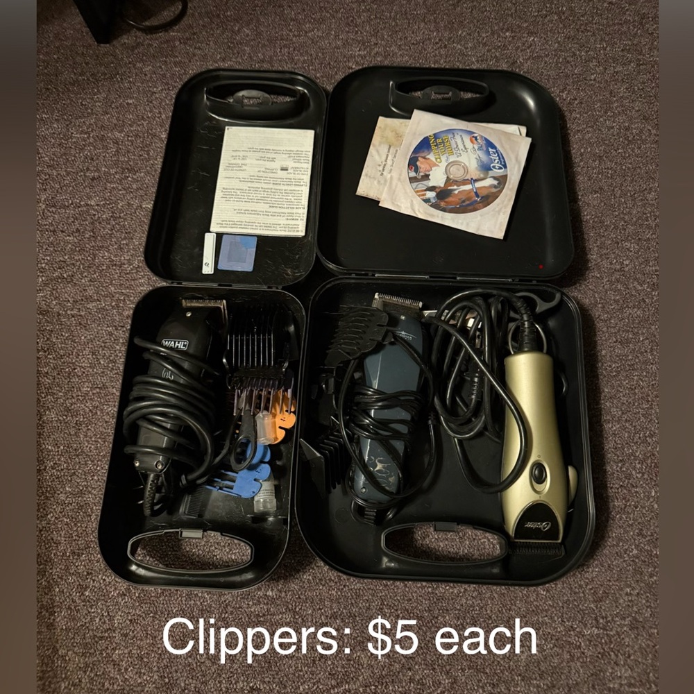 Wahl Black and Gold Pet Clippers Set